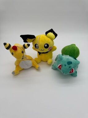 3-Pack Suction Cup Fun Unique Pokemon Plush Hanging Toys Use For Cars/Windows